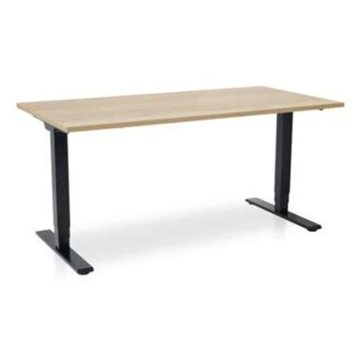 MRC COMFORT Elektrisch Zit Sta Bureau - 160x80 - Robuust Eiken