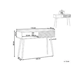 Beliani Consoletafel PERTH - Donkere Houtkleur Vezelplaat 8 Beliani Consoletafel PERTH - Donkere Houtkleur Vezelplaat -Woonmeubelwinkel 1ece19050f054937bab3ce7e8e93158f