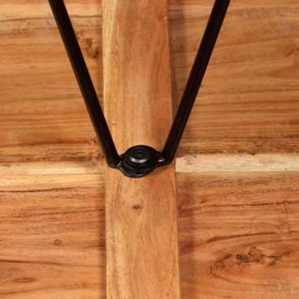 VidaXL Bartafel 60x60x107 Cm Massief Acaciahout 4 VidaXL Bartafel 60x60x107 Cm Massief Acaciahout - Afbeelding 2