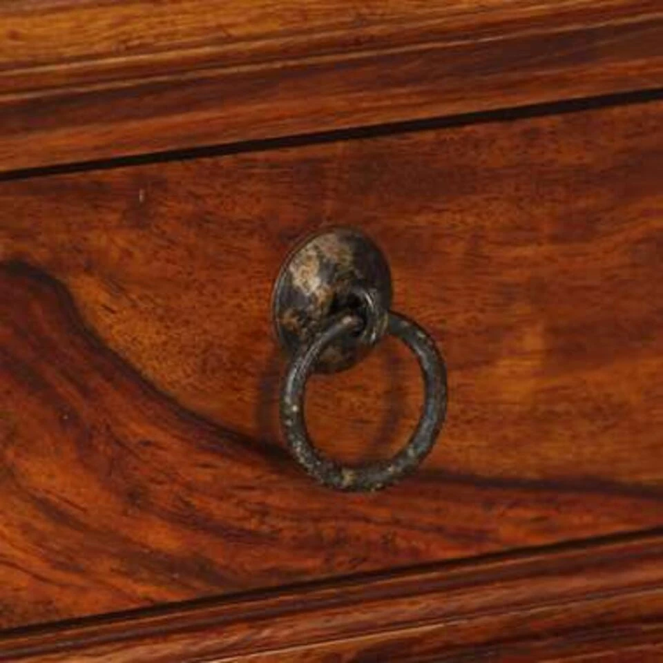 VidaXL Schrijftafel 120x50x76 Cm Massief Sheeshamhout 4 VidaXL Schrijftafel 120x50x76 Cm Massief Sheeshamhout - Afbeelding 2