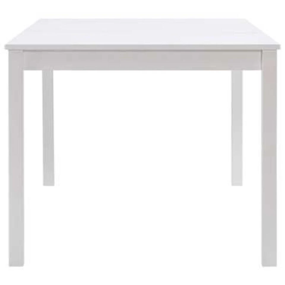 VidaXL Eettafel 180x90x73 Cm Grenenhout Wit 5 VidaXL Eettafel 180x90x73 Cm Grenenhout Wit - Afbeelding 3