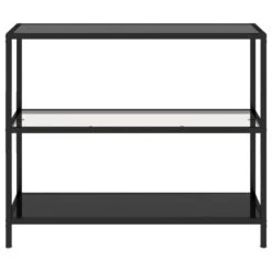 VidaXL Schap 100x36x90 Cm Gehard Glas Transparant En Zwart -Woonmeubelwinkel 29796f313eb748aaa544c34411232e30