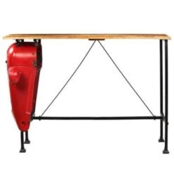 VidaXL Bartafel Tractor 60x150x107 Cm Massief Mangohout Rood 8 VidaXL Bartafel Tractor 60x150x107 Cm Massief Mangohout Rood -Woonmeubelwinkel 299626878b234b8b87b61299337ab6fe