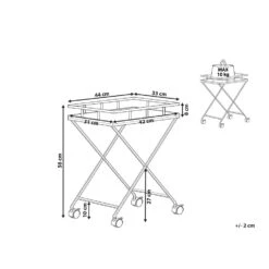 Beliani Keukentrolley LEOTI - Zwart Metaal 8 Beliani Keukentrolley LEOTI - Zwart Metaal -Woonmeubelwinkel 29d3ee5de367497cad4bae5e339cee32
