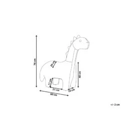 Beliani Dierenhocker BRONTOSAUR - Groen Fluweel -Woonmeubelwinkel 2ec5911edcfb4a4f98e87b30069de328