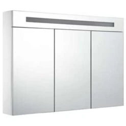 VidaXL Badkamerkast Met Spiegel En LED 88x13x62 Cm -Woonmeubelwinkel 3078935d38184857b559db7576933866