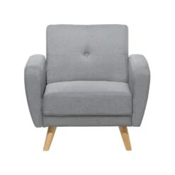 Beliani Cocktailstoel FLORLI - Grijs Polyester -Woonmeubelwinkel 32cccdcc82f34b9cb89aa4fb5627a318