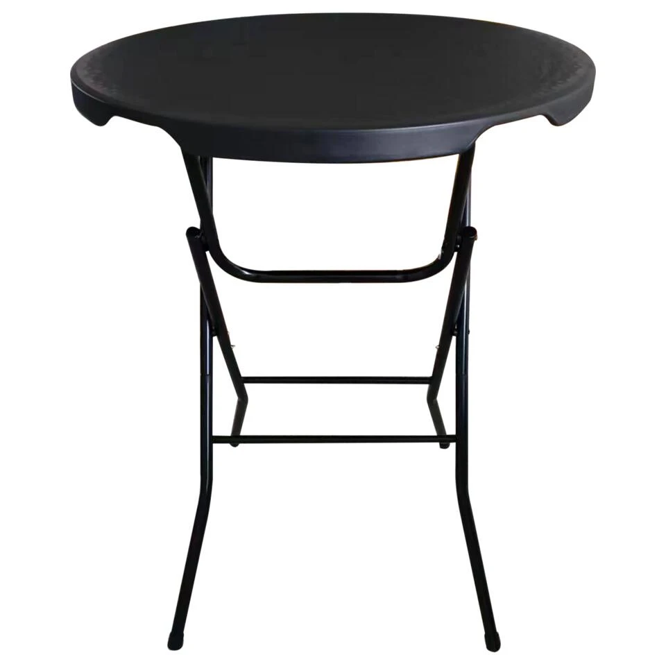 Giga Meubel Statafel Zwart - Ø80cm - Inklapbaar - Statafel Piper 4 Giga Meubel Statafel Zwart - Ø80cm - Inklapbaar - Statafel Piper - Afbeelding 2