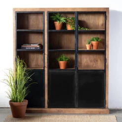 Giga Meubel Vitrinekast Bruin - Mangohout & IJzer - 3-Deurs 9 Giga Meubel Vitrinekast Bruin - Mangohout & IJzer - 3-Deurs -Woonmeubelwinkel 3bf1e302166a4a2aa0e6c6b0ffe04b97