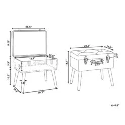 Beliani Hocker MALLARD - Zwart Fluweel 9 Beliani Hocker MALLARD - Zwart Fluweel -Woonmeubelwinkel 3cac54fa497f4a2ea5dda0059b23d4e5