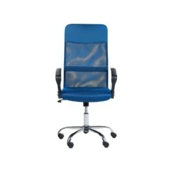 Beliani Bureaustoel DESIGN - Blauw Mesh -Woonmeubelwinkel 4442f47289584c018393472fe9748af6