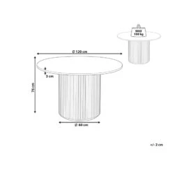 Beliani Eettafel VISTALLA - Lichte Houtkleur Mdf -Woonmeubelwinkel 4bbfaa2c8f9f4db79d57cd187e8dab00