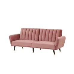 Beliani Slaapbank - VIMMERBY Roze Fluweel 9 Beliani Slaapbank - VIMMERBY Roze Fluweel -Woonmeubelwinkel 51ef9096a9a641528392fefce258a8bf