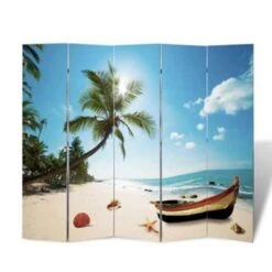 VidaXL Kamerscherm Inklapbaar Strand 200x170 Cm -Woonmeubelwinkel 533e04d9a3814c6391640fa882ab93e1