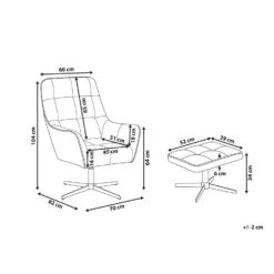 Beliani Fauteuil MOLLE - Grijs Fluweel 8 Beliani Fauteuil MOLLE - Grijs Fluweel -Woonmeubelwinkel 5812731bbc8d4edea44f72e01f15e5f8