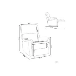 Beliani TV-fauteuil EVERTON - Bruin Polyester -Woonmeubelwinkel 59244a09e9254a83b3219053fe651619