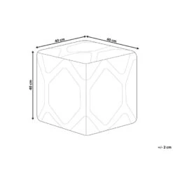 Beliani Poef ROJHAN - Beige Katoen -Woonmeubelwinkel 5e2f5e0e4793430eb135d4ab0f8f051b