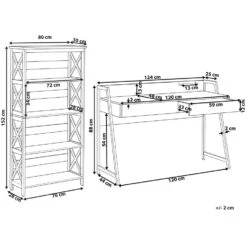 Beliani FOSTER/HARWICH - Donkere Houtkleur Spaanplaat, Mdf -Woonmeubelwinkel 601a7d8580ff41cebdf79e0fdf3340b0