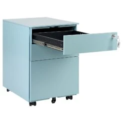 Beliani Kantoorkast CAMI - Blauw Staal -Woonmeubelwinkel 602acb81508445da838f564dc2755c0c