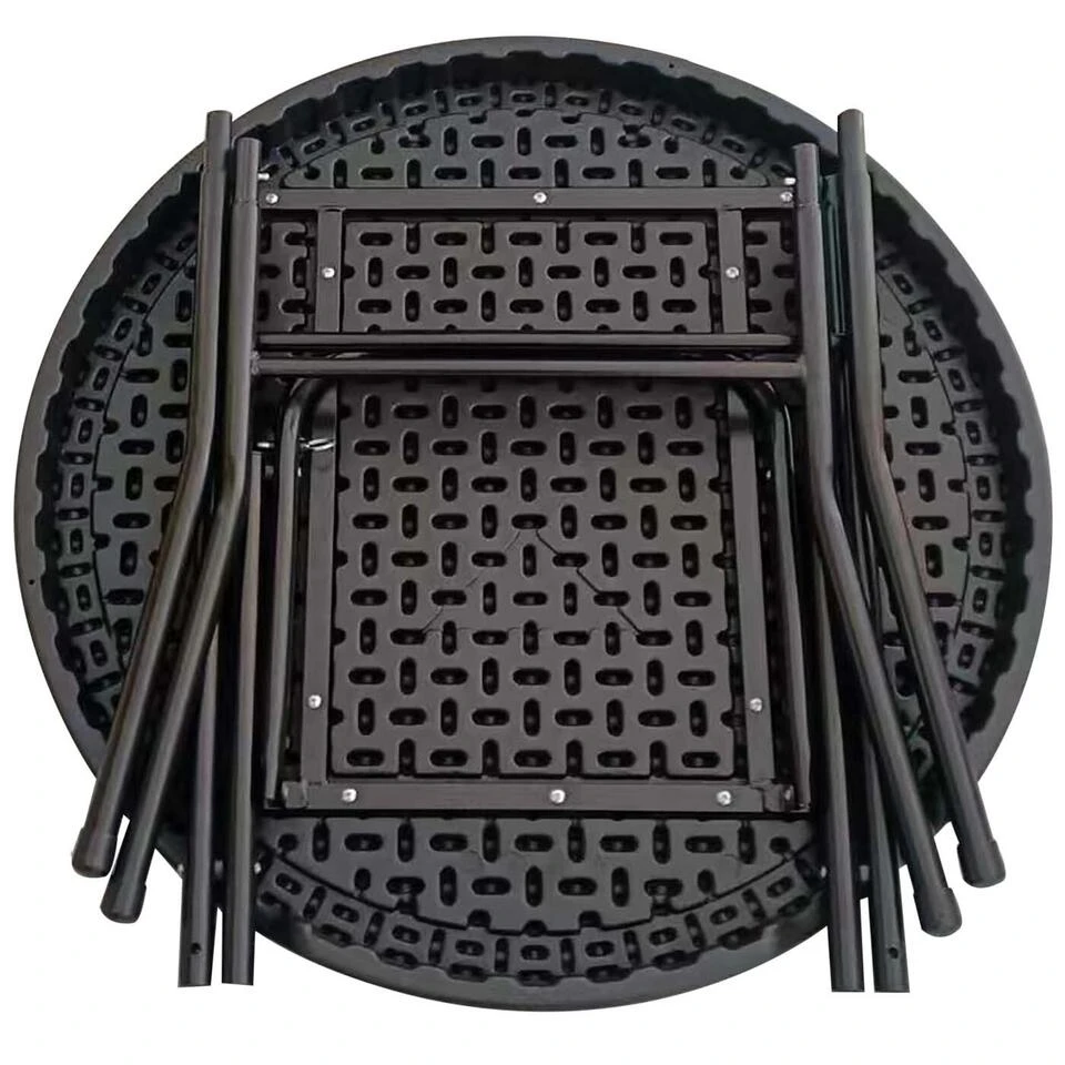 Giga Meubel Statafel Zwart - Ø80cm - Inklapbaar - Statafel Piper 5 Giga Meubel Statafel Zwart - Ø80cm - Inklapbaar - Statafel Piper - Afbeelding 3