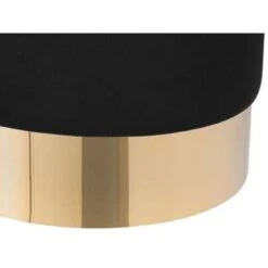 Beliani Poef SOPHIA - Zwart Fluweel -Woonmeubelwinkel 60cfc32756644711843e808261bb943f