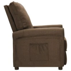 VidaXL Recliner Stof Bruin -Woonmeubelwinkel 62bac66fa2c1445080451f8a5ce49e04