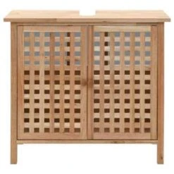 VidaXL Wastafelkast 66x29x61 Cm Massief Walnotenhout -Woonmeubelwinkel 680f860a58fa443cb8391d461eff0253