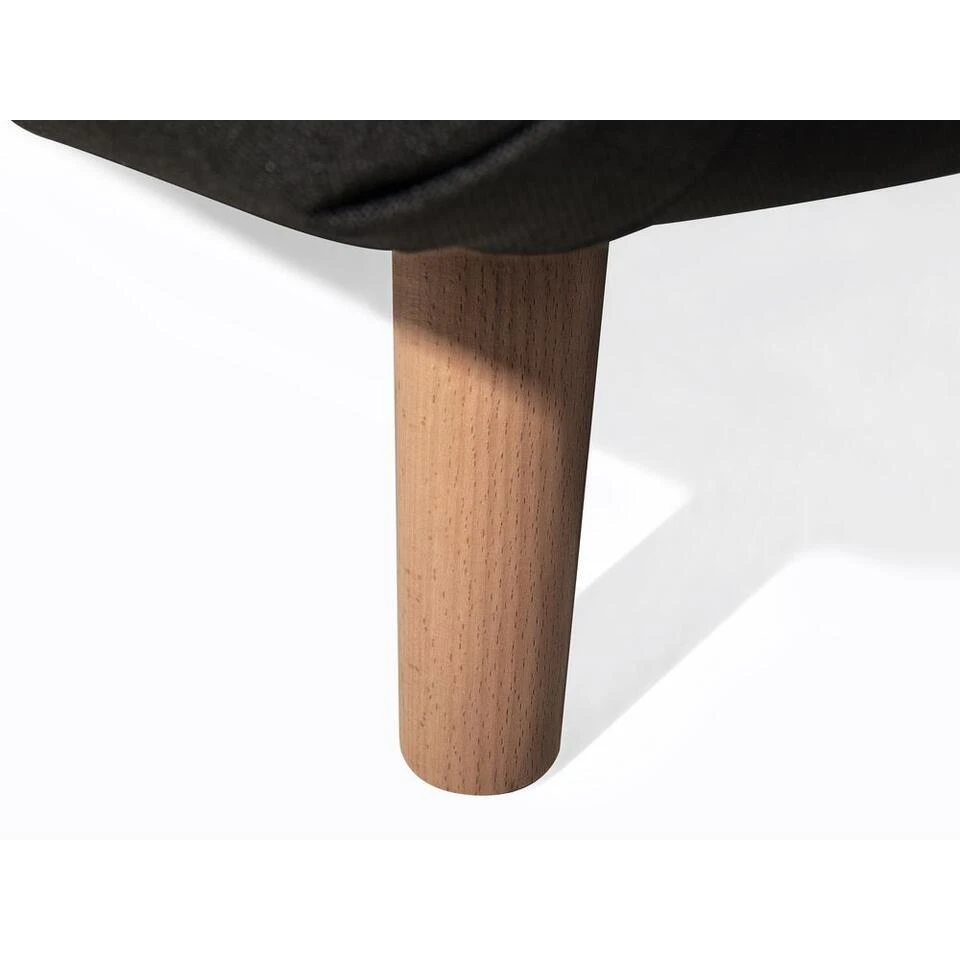 Beliani Slaapbank - SETTEN Zwart Polyester 4 Beliani Slaapbank - SETTEN Zwart Polyester - Afbeelding 2