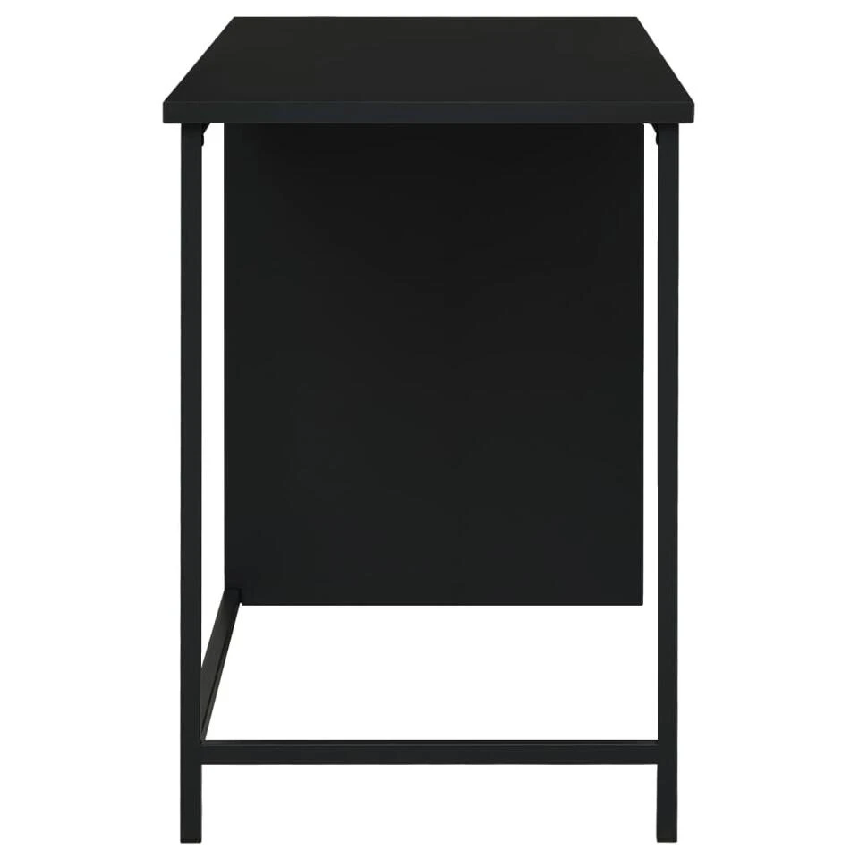 VidaXL Bureau Industrieel Met Lades 105x52x75 Cm Staal Zwart 6 VidaXL Bureau Industrieel Met Lades 105x52x75 Cm Staal Zwart - Afbeelding 4