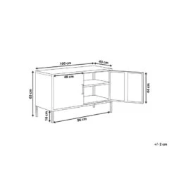 Beliani Kantoorkast URIA - Rood Staal -Woonmeubelwinkel 6dcb224b4c9944a79ba1b8025945d8e0