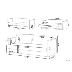 Beliani Driezitsbank - EKSJO Groen Fluweel -Woonmeubelwinkel 70b1bc6eda7e4363b4cf06c86bf0c92a 1