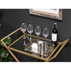 Beliani Keukentrolley IVERA - Goud Ijzer -Woonmeubelwinkel 74054e9457d44fb8918481315bb13816