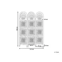 Beliani Kamerscherm POMEZIA - Natuurlijk Rotan -Woonmeubelwinkel 77353782de2f40fb83d0a93b13639da2