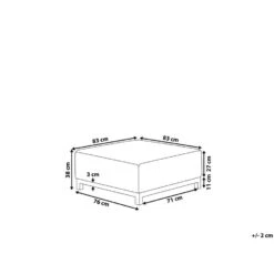 Beliani Ottomaan ROVIGO - Beige Polyester 9 Beliani Ottomaan ROVIGO - Beige Polyester -Woonmeubelwinkel 7aa3e32802954ec38a10fc2c5f7ef296