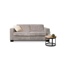 Bank Stuttgart 2-zits - Ribcord - Lichtgrijs -Woonmeubelwinkel 81003133 4000