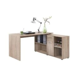 Hoekbureau Lex - Eiken - 66,5x136x74 Cm -Woonmeubelwinkel 81003333 4014