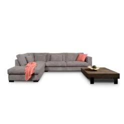 Hoekbank Stuttgart Groot Rechts - Ribcord - Antraciet -Woonmeubelwinkel 81004584 0101