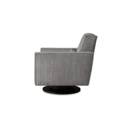 Draaifauteuil Stuttgart Met Armleuning - Ribcord - Antraciet -Woonmeubelwinkel 81004593 0301