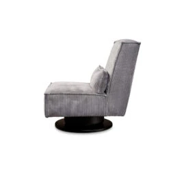 Draaifauteuil Stuttgart - Ribcord - Antraciet -Woonmeubelwinkel 81004596 0301
