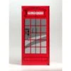 Vipack 2-deurs Kledingkast Telefooncel London - Rood - 190x90x56 Cm -Woonmeubelwinkel 81007171