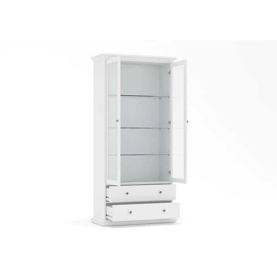 Buffetkast Paris - Wit - 2 Deuren - 2 Lades 6 Buffetkast Paris - Wit - 2 Deuren - 2 Lades - Afbeelding 4