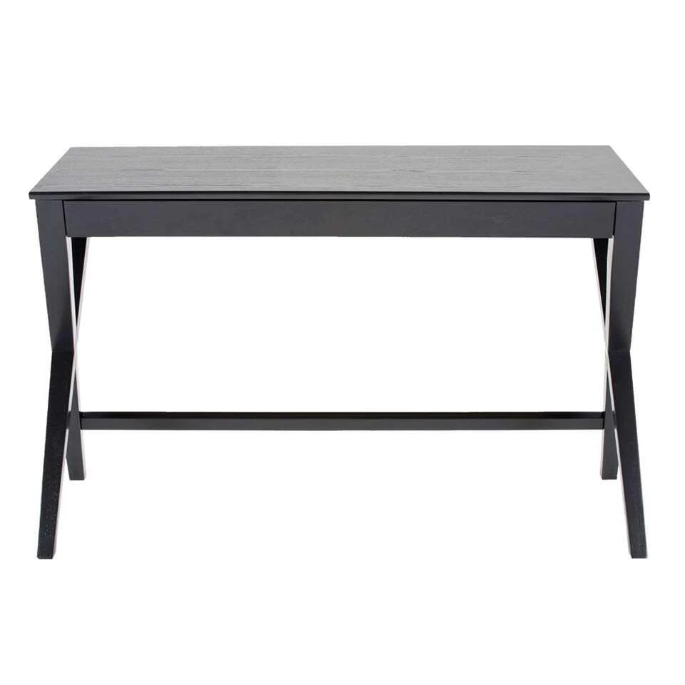 Bureau Gorvik - Zwart - 75x120x60 Cm 3 Bureau Gorvik - Zwart - 75x120x60 Cm