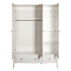 Kledingkast Baroque 3-deurs - Wit - 192x143,3x50 Cm 8 Kledingkast Baroque 3-deurs - Wit - 192x143,3x50 Cm -Woonmeubelwinkel 81013017 0300
