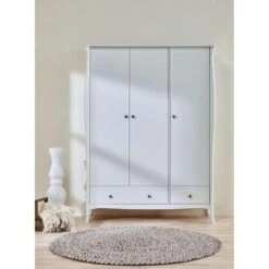 Kledingkast Baroque 3-deurs - Wit - 192x143,3x50 Cm 9 Kledingkast Baroque 3-deurs - Wit - 192x143,3x50 Cm -Woonmeubelwinkel 81013017 0400