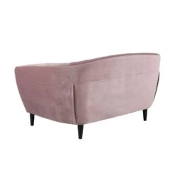 Bank Thyrza 2-zits - Fluweel - Oudroze -Woonmeubelwinkel 81017433 0200