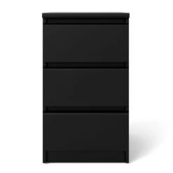 Nachtkastje Naia - 3 Lades - Zwart