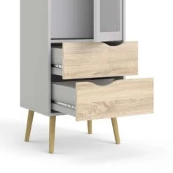 Buffetkast Delta 1 Deur - Wit/eiken - 200,1x50,2x39,1 Cm 9 Buffetkast Delta 1 Deur - Wit/eiken - 200,1x50,2x39,1 Cm -Woonmeubelwinkel 81018676 0500