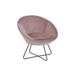 Fauteuil Forli - Fluweel - Roze -Woonmeubelwinkel 81020404 0700