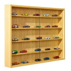 Vitrine Compilati - Beukenkleur - 60x80x9,5 Cm -Woonmeubelwinkel 81020918 0400