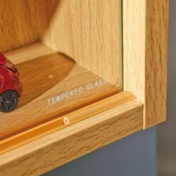 Vitrine Compilati - Beukenkleur - 60x80x9,5 Cm -Woonmeubelwinkel 81020918 0500